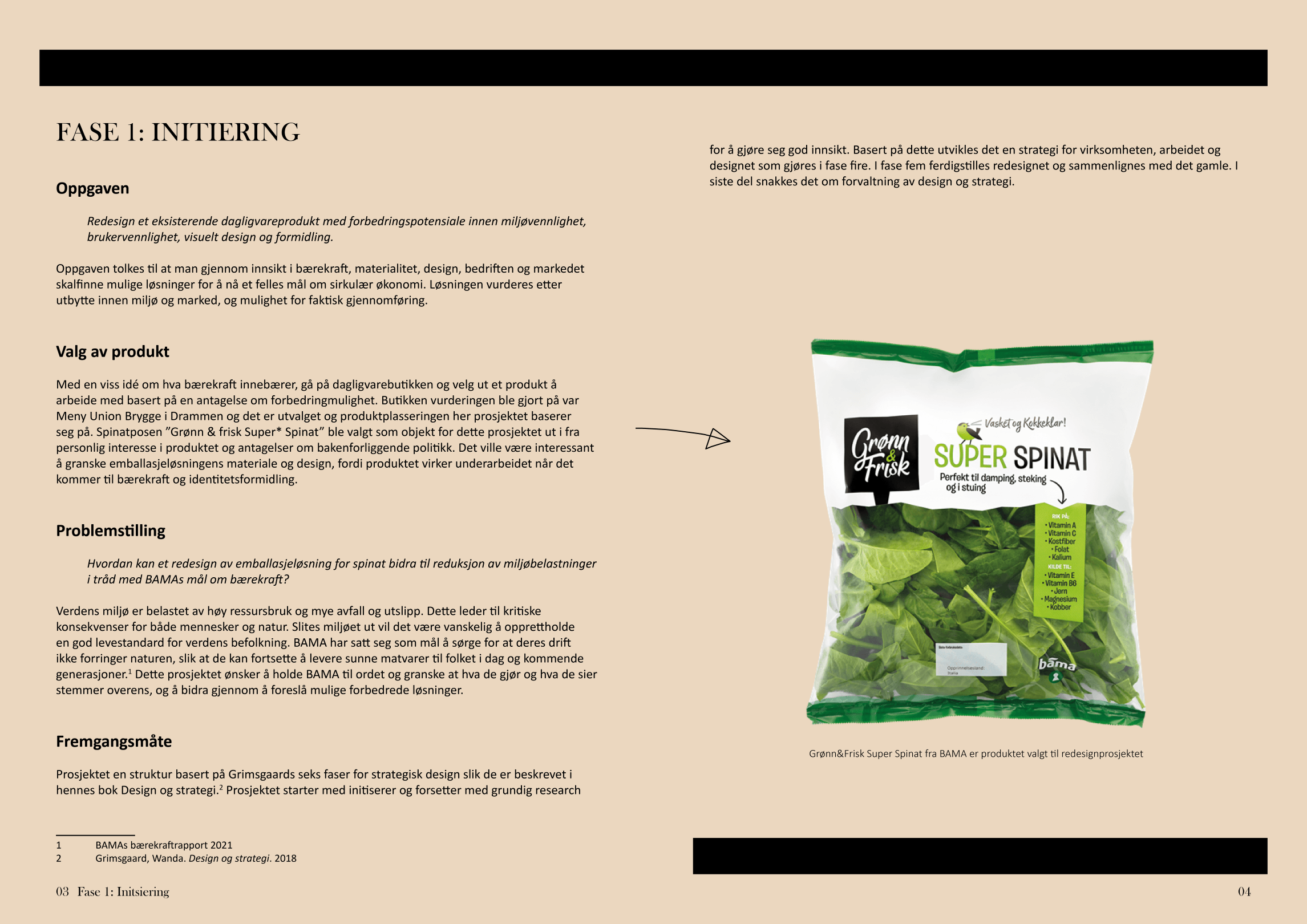 spinatrapport oppslag